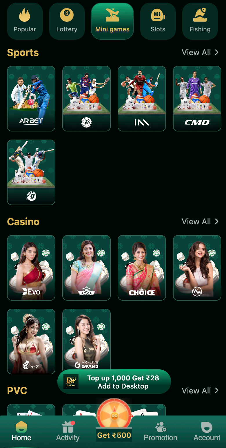 DM First Sports and Live Casino Games with Real Dealers